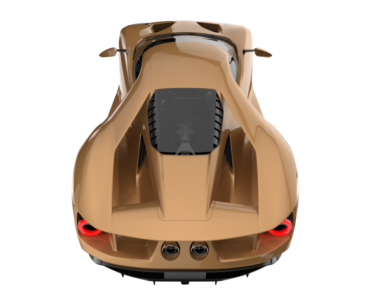 Sport car isolated on transparent background. 3d rendering - illustration png