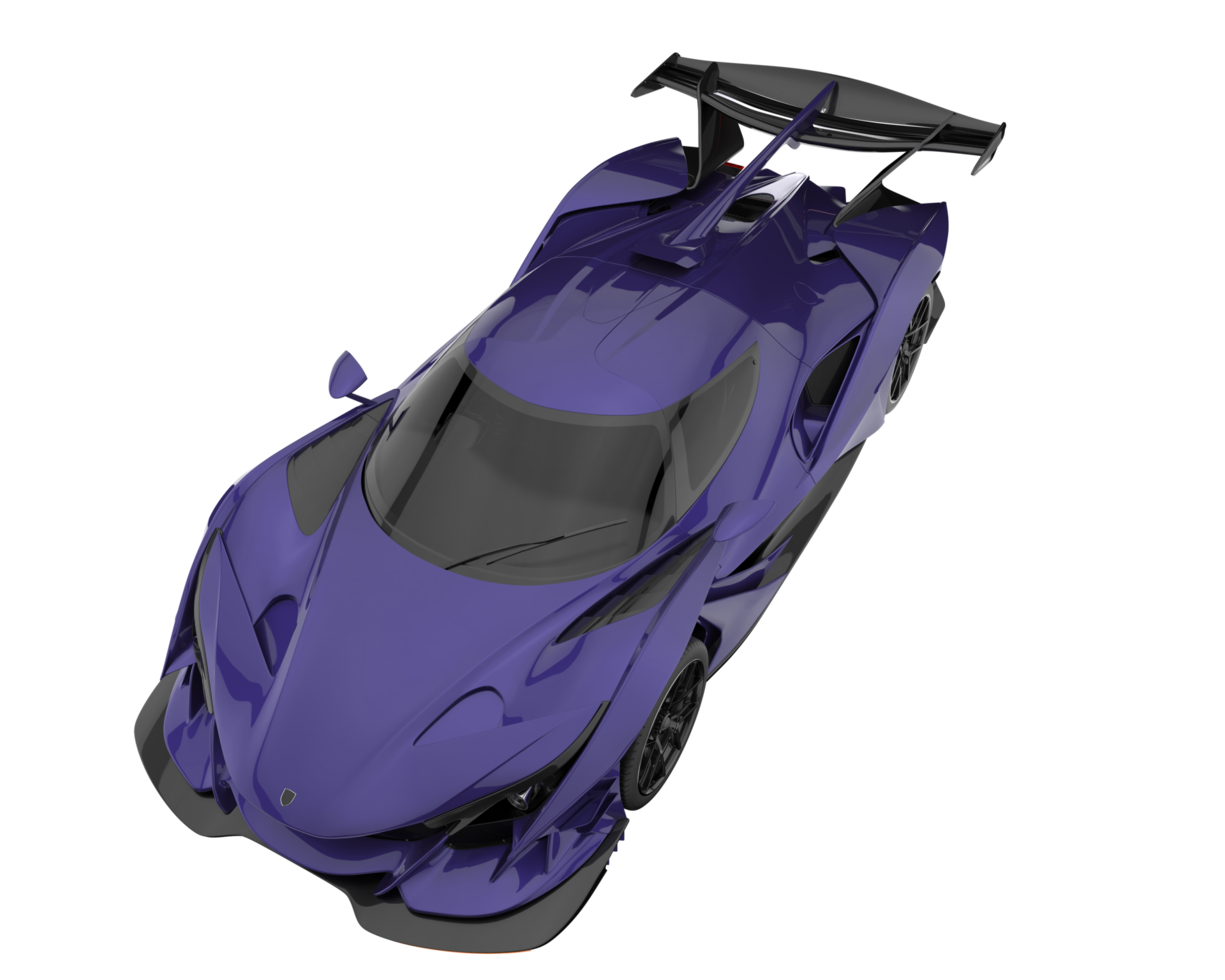 Sport car isolated on transparent background. 3d rendering - illustration png