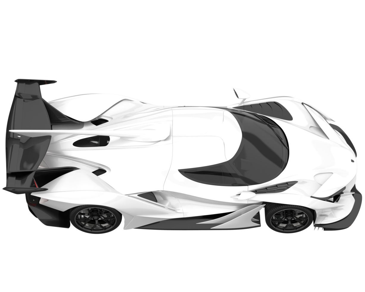 Sport car isolated on transparent background. 3d rendering - illustration png