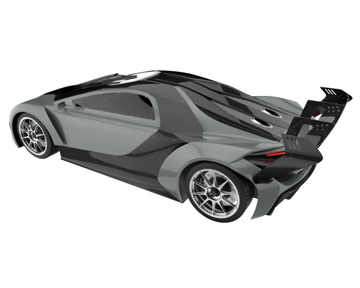 Sport car isolated on transparent background. 3d rendering - illustration png