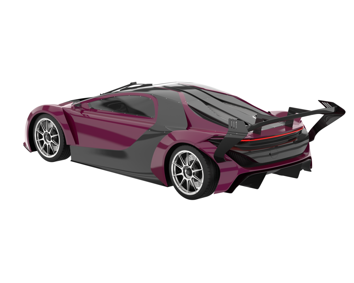 Sport car isolated on transparent background. 3d rendering - illustration png