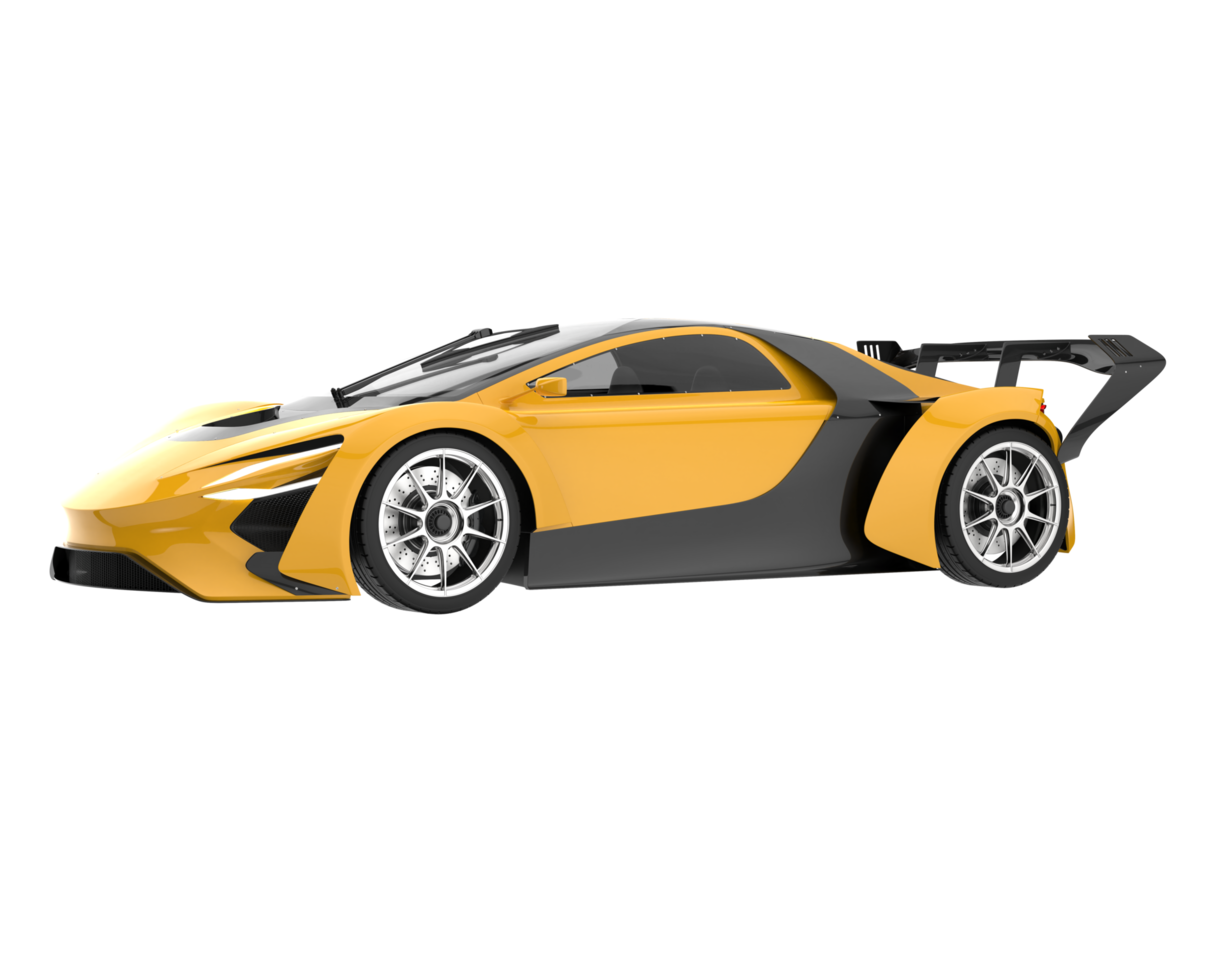 Sport car isolated on transparent background. 3d rendering - illustration png