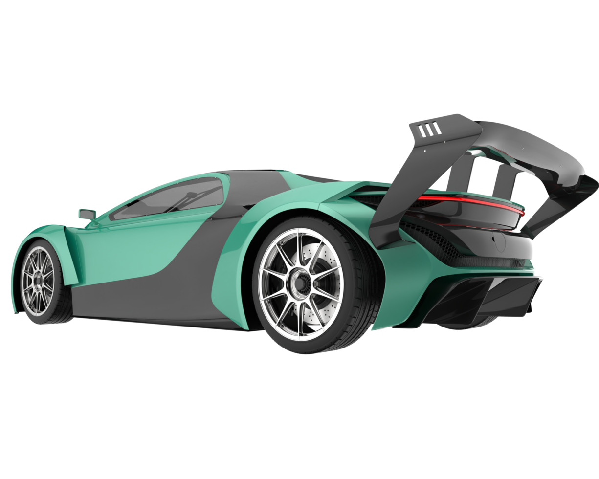 Sport car isolated on transparent background. 3d rendering - illustration png