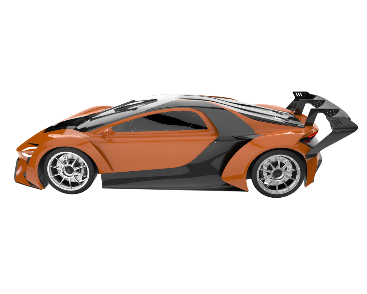 voiture de sport isolée sur fond transparent. rendu 3d - illustration png