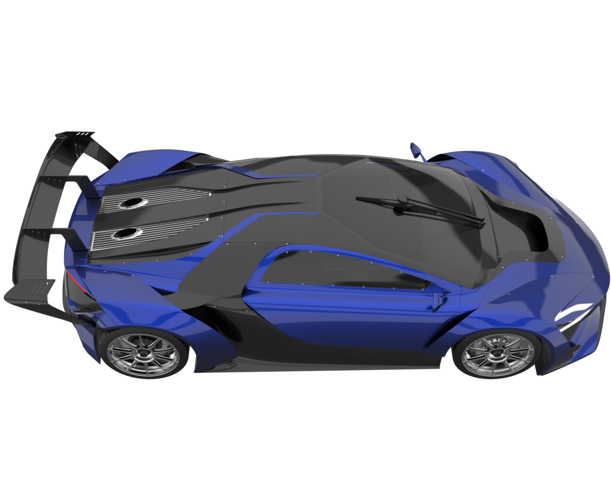 Sport car isolated on transparent background. 3d rendering - illustration png