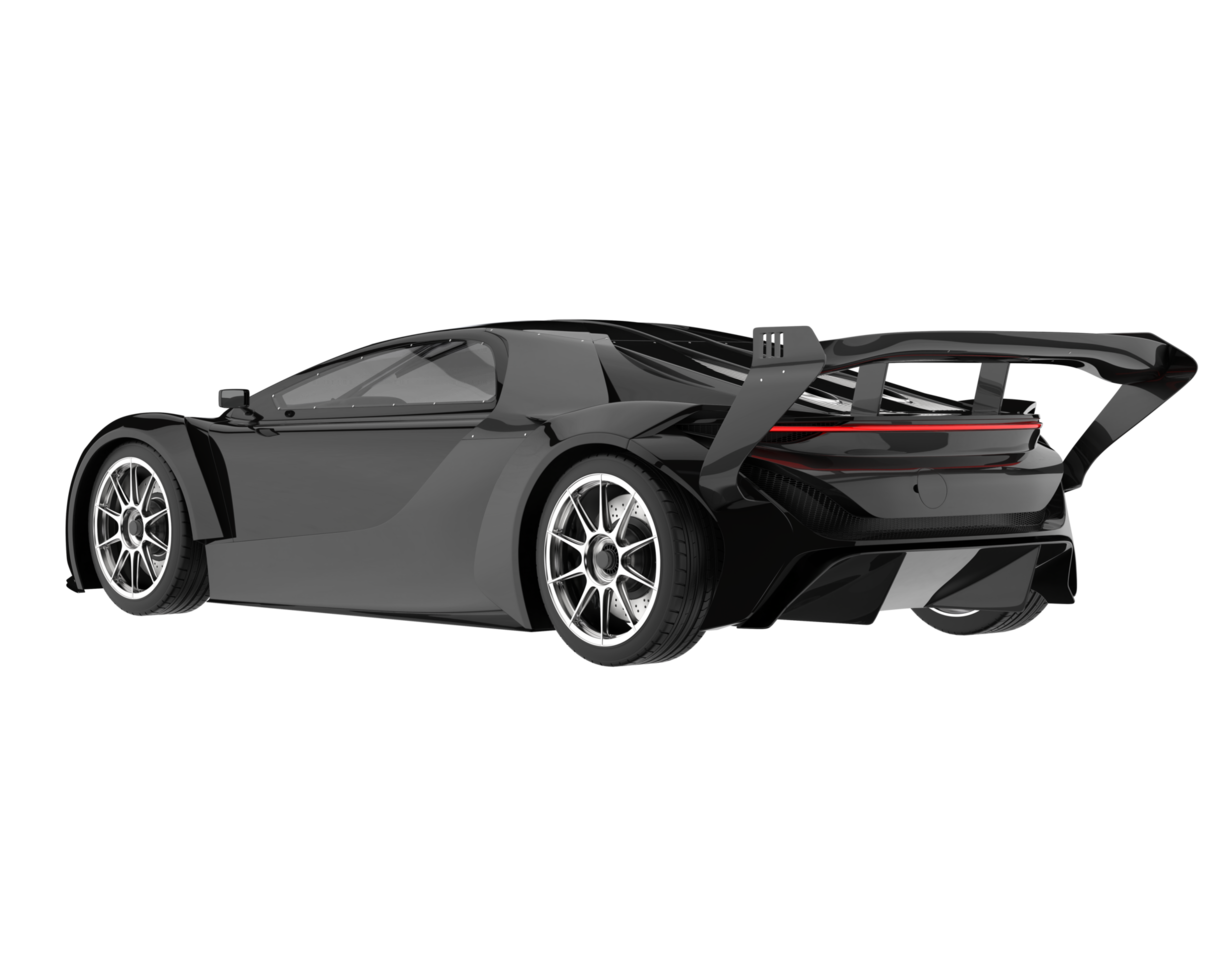 voiture de sport isolée sur fond transparent. rendu 3d - illustration png