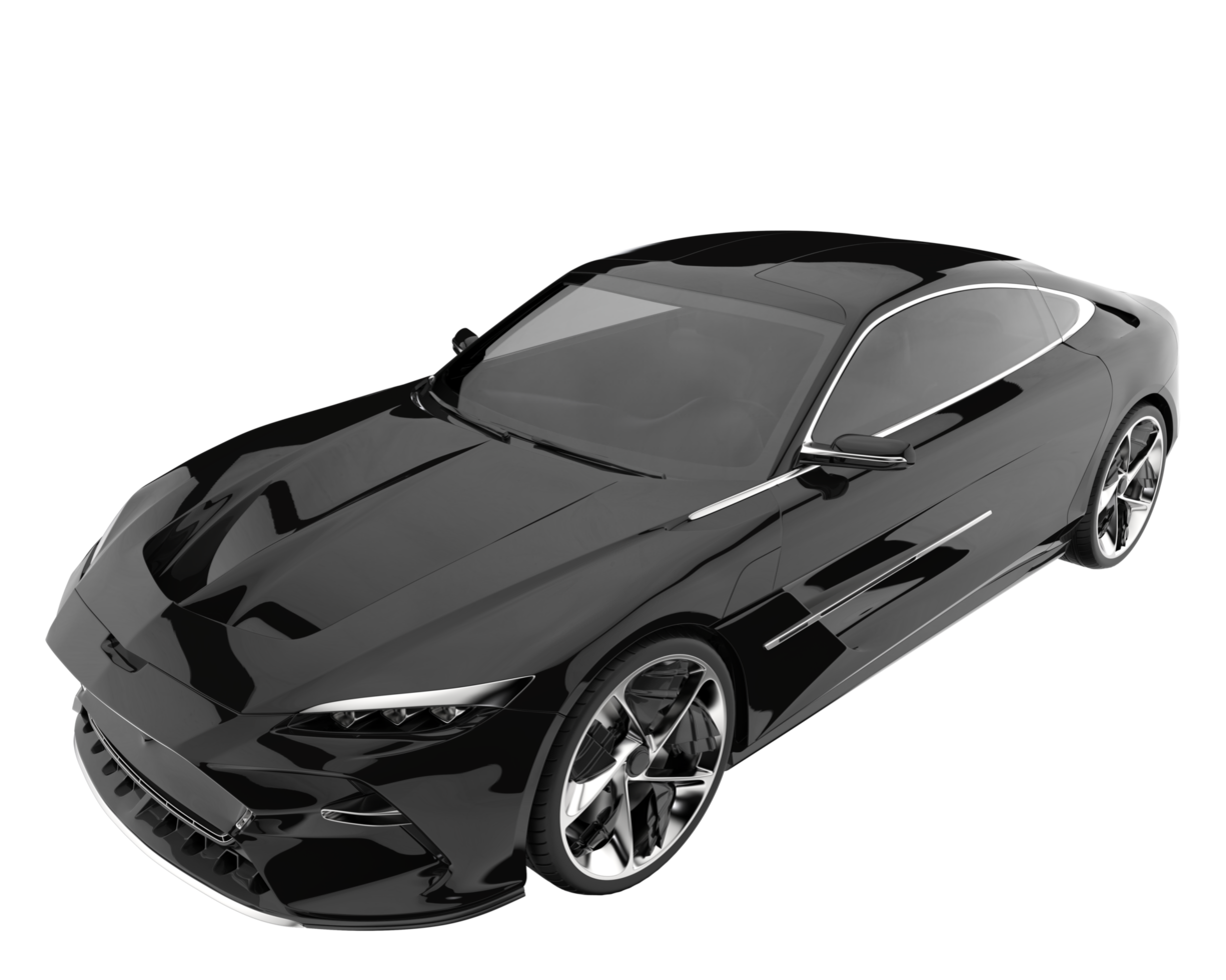 Sport car isolated on transparent background. 3d rendering - illustration png