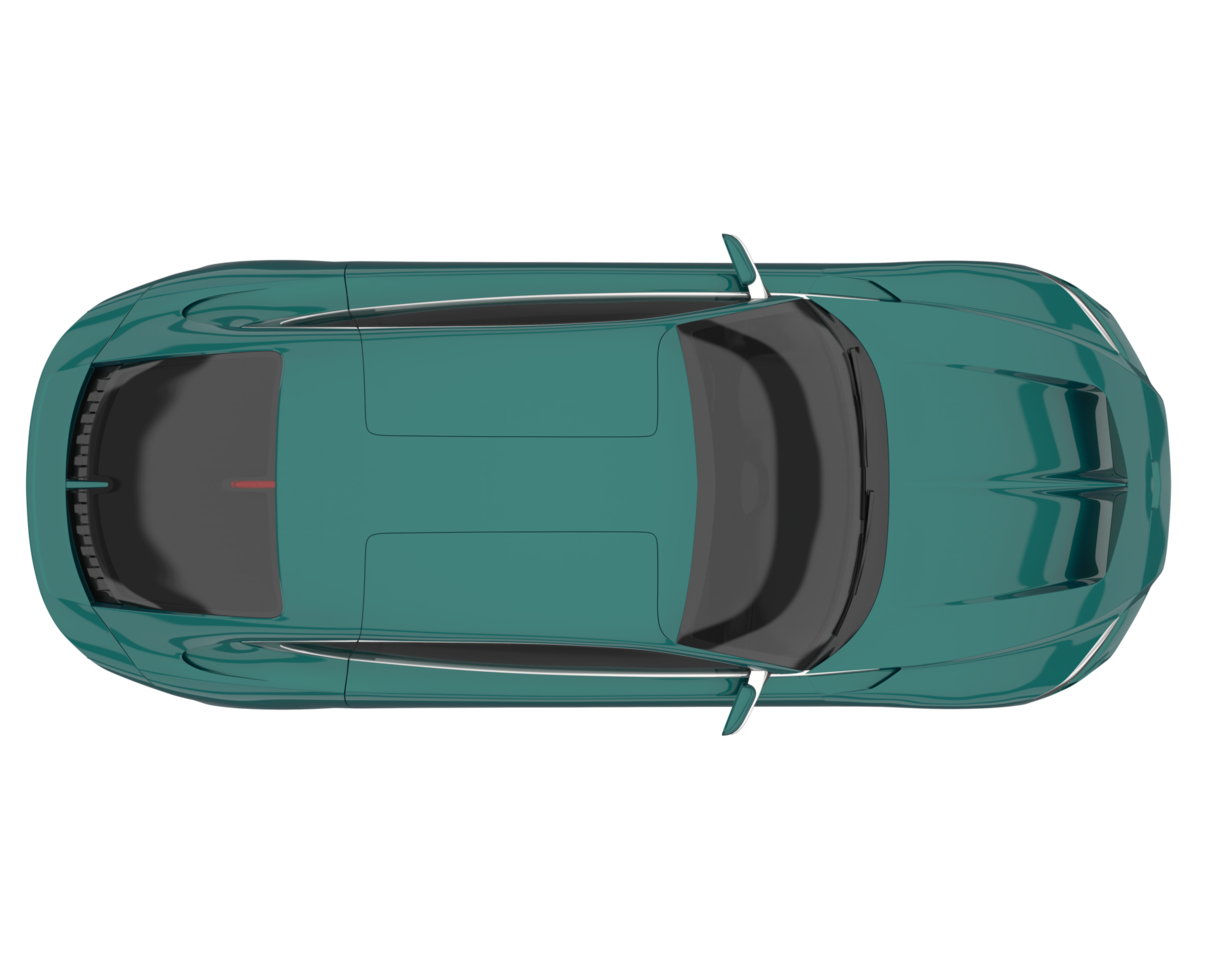 Sport car isolated on transparent background. 3d rendering - illustration png