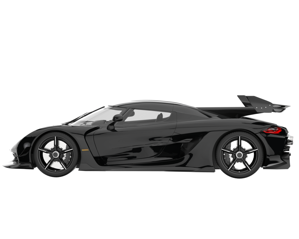 Sport car isolated on transparent background. 3d rendering - illustration png