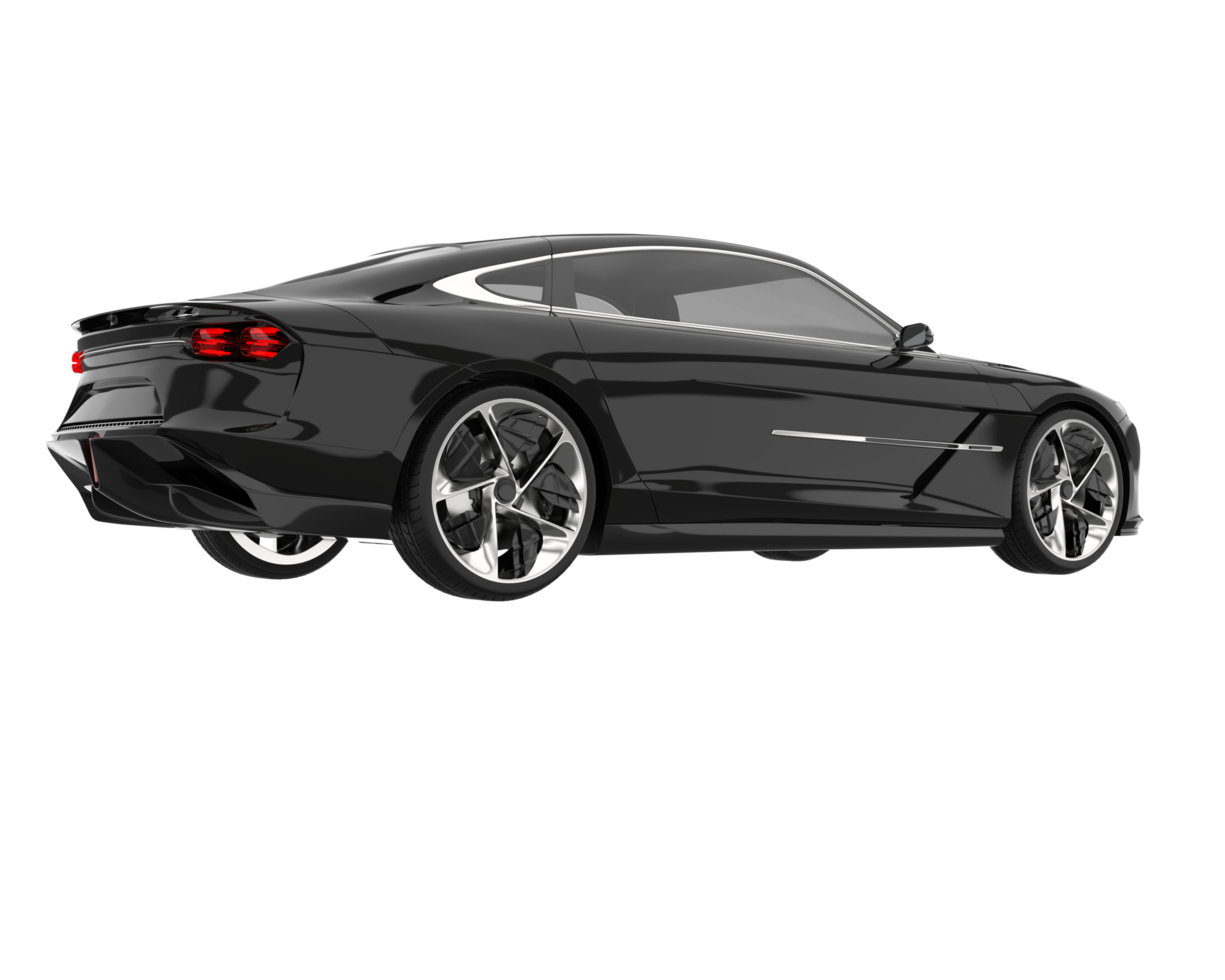 Sport car isolated on transparent background. 3d rendering - illustration png