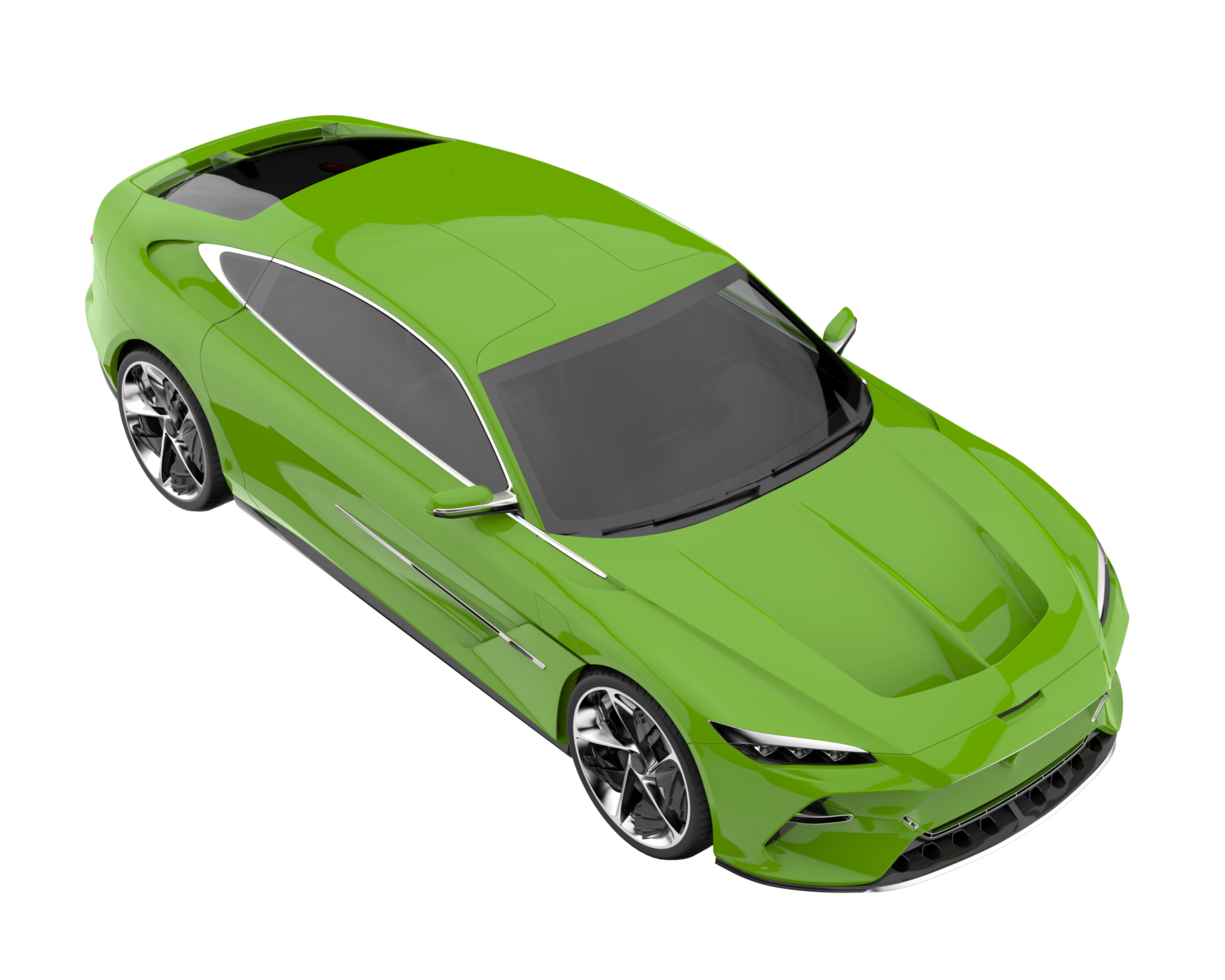 Sport car isolated on transparent background. 3d rendering - illustration png