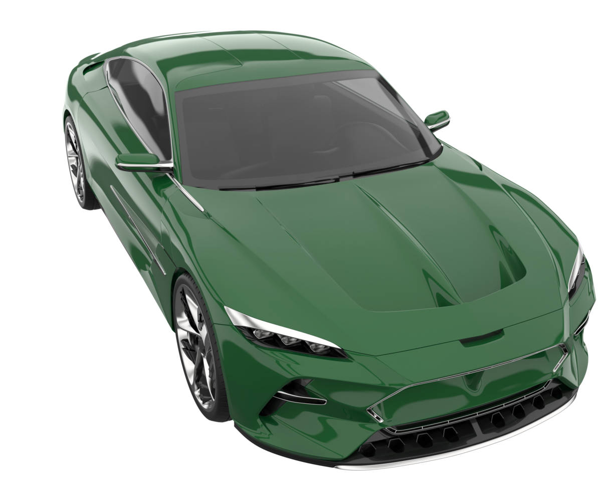 Sport car isolated on transparent background. 3d rendering - illustration png