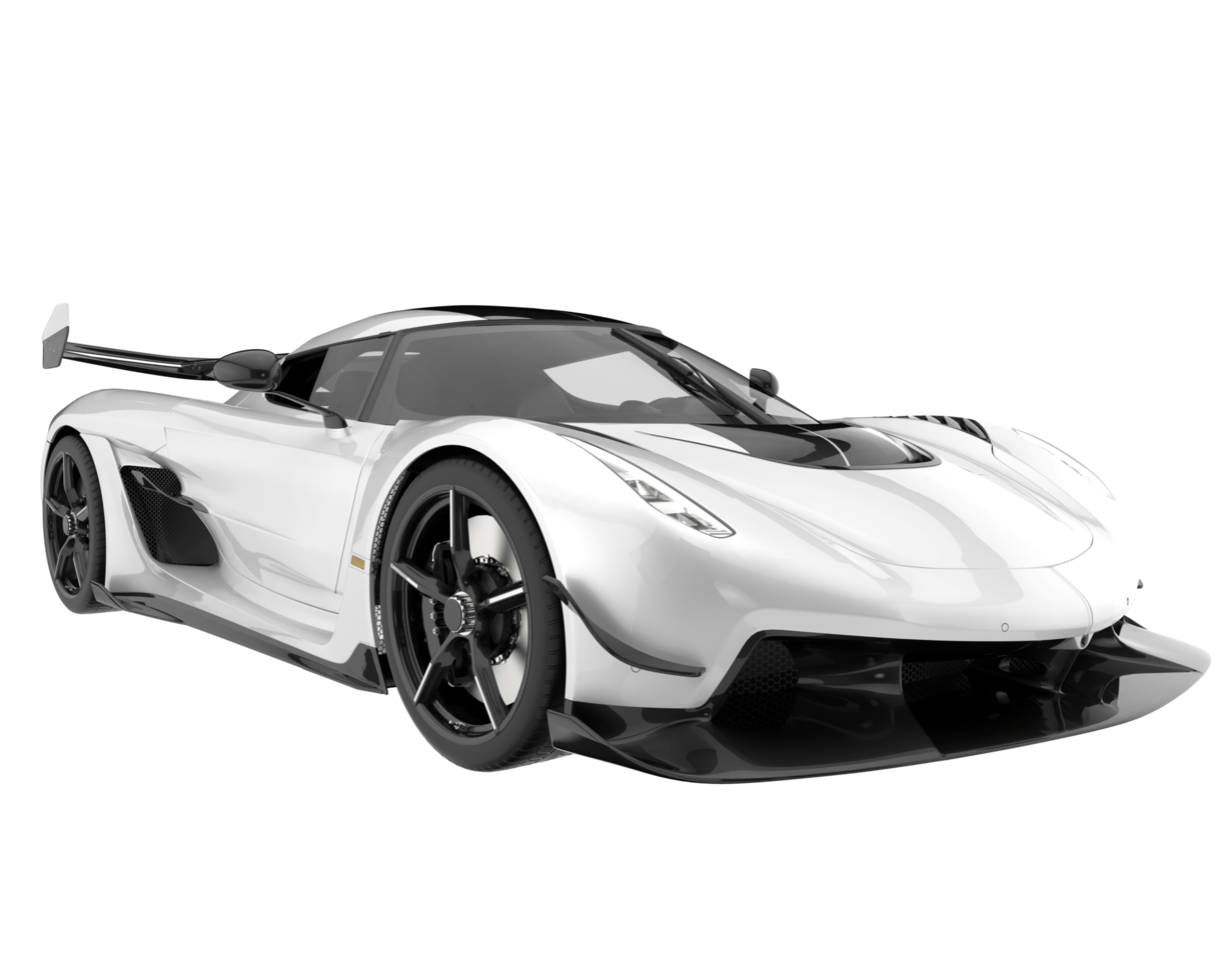 Sport car isolated on transparent background. 3d rendering - illustration png