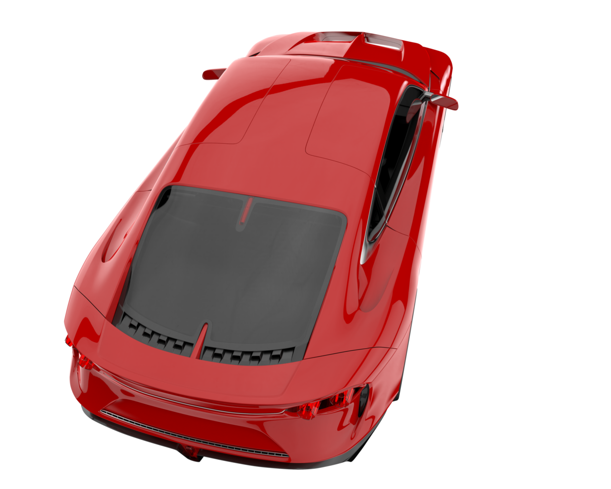 Sport car isolated on transparent background. 3d rendering - illustration png