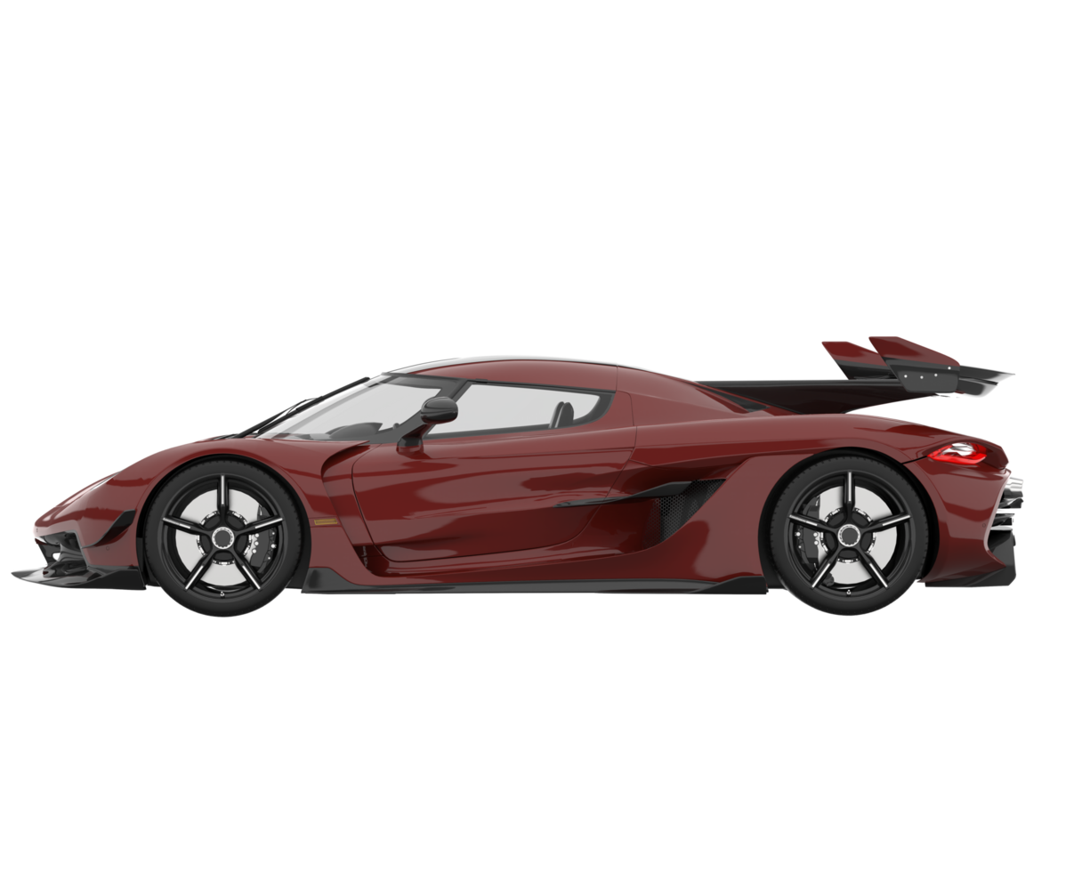 voiture de sport isolée sur fond transparent. rendu 3d - illustration png