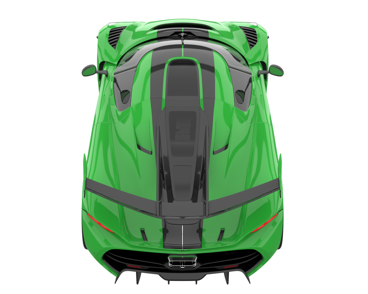 Sport car isolated on transparent background. 3d rendering - illustration png