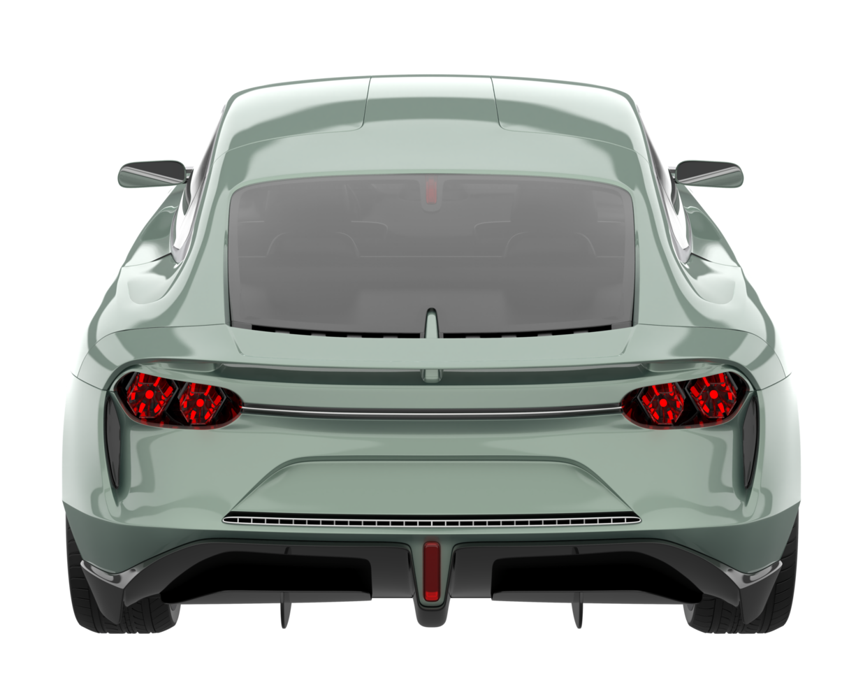 Sport car isolated on transparent background. 3d rendering - illustration png