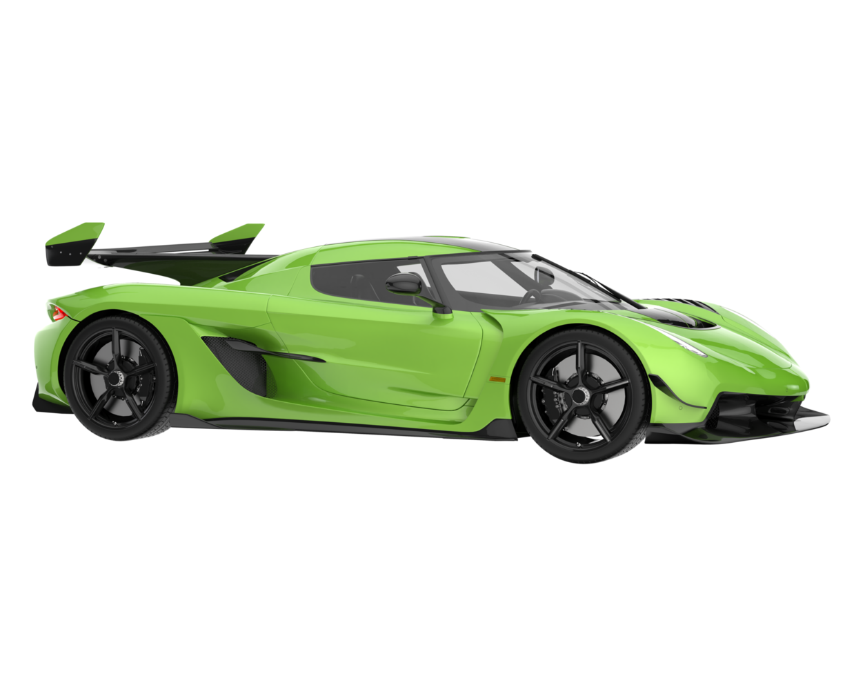 Sport car isolated on transparent background. 3d rendering - illustration png