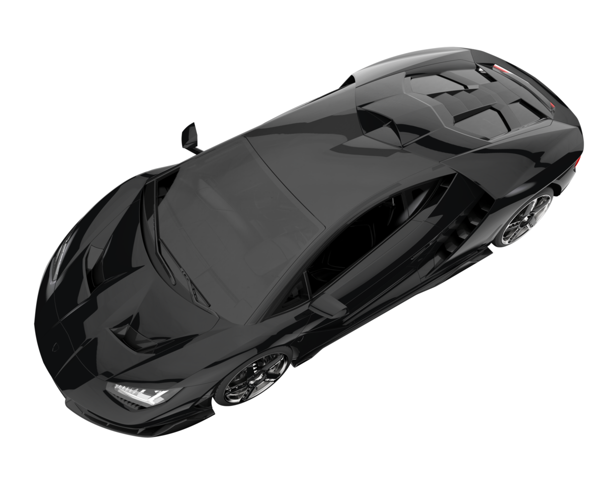 voiture de sport isolée sur fond transparent. rendu 3d - illustration png