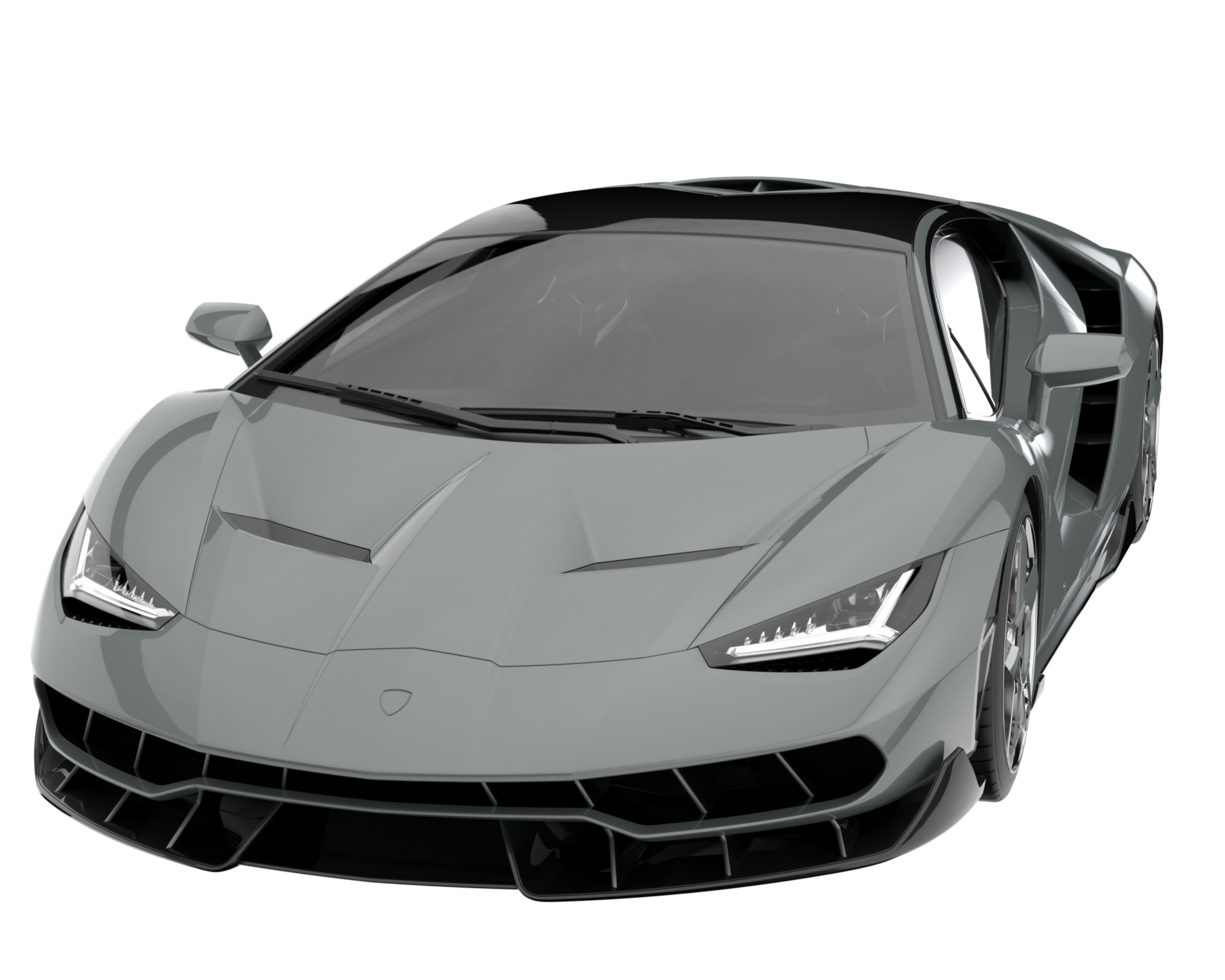 Sport car isolated on transparent background. 3d rendering - illustration png