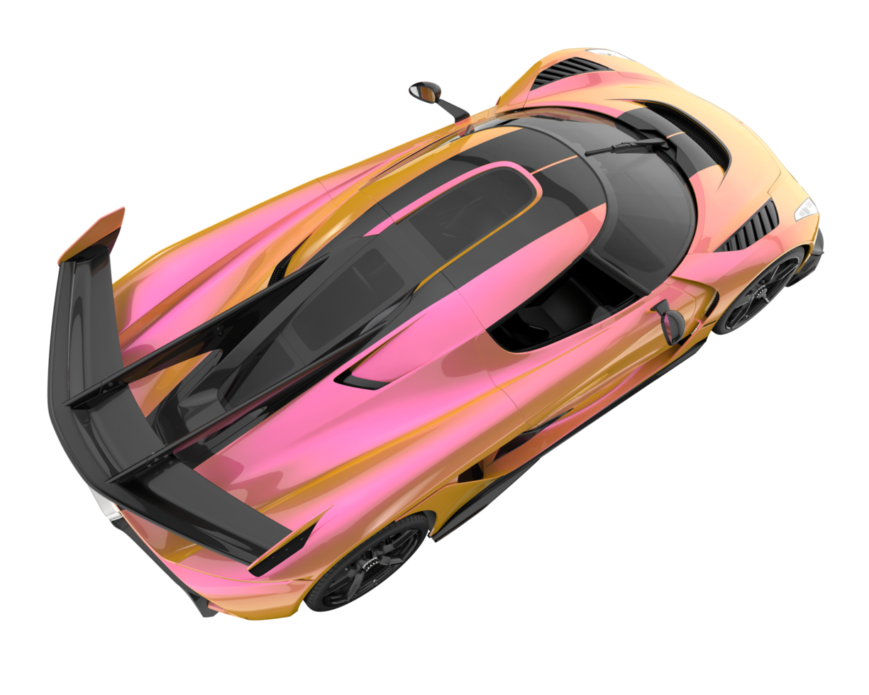 Sport car isolated on transparent background. 3d rendering - illustration png