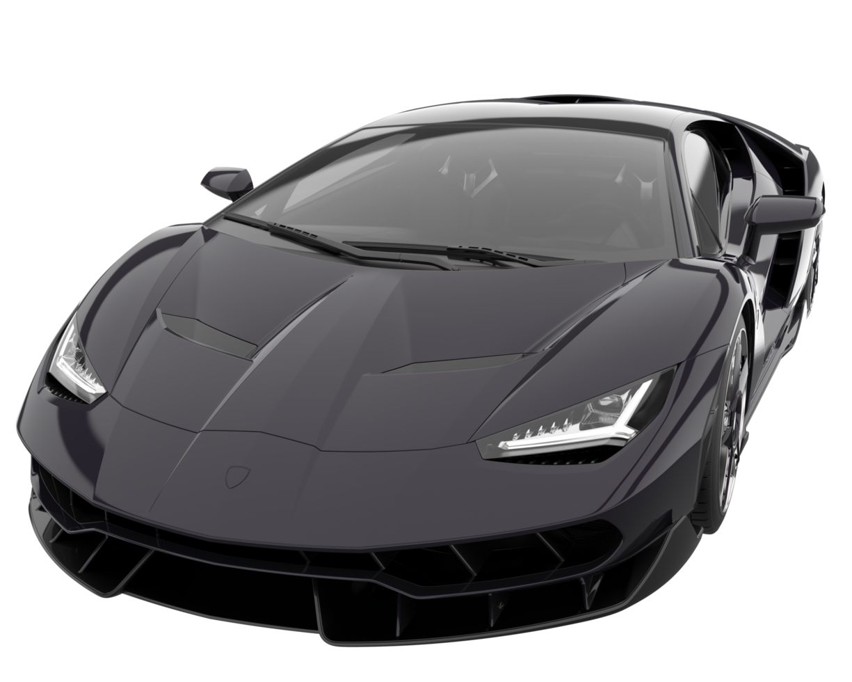 carro esporte isolado em fundo transparente. renderização 3D - ilustração png