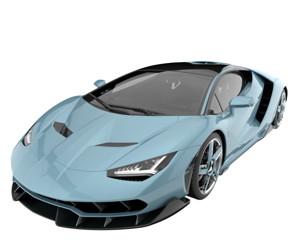 carro esporte isolado em fundo transparente. renderização 3D - ilustração png