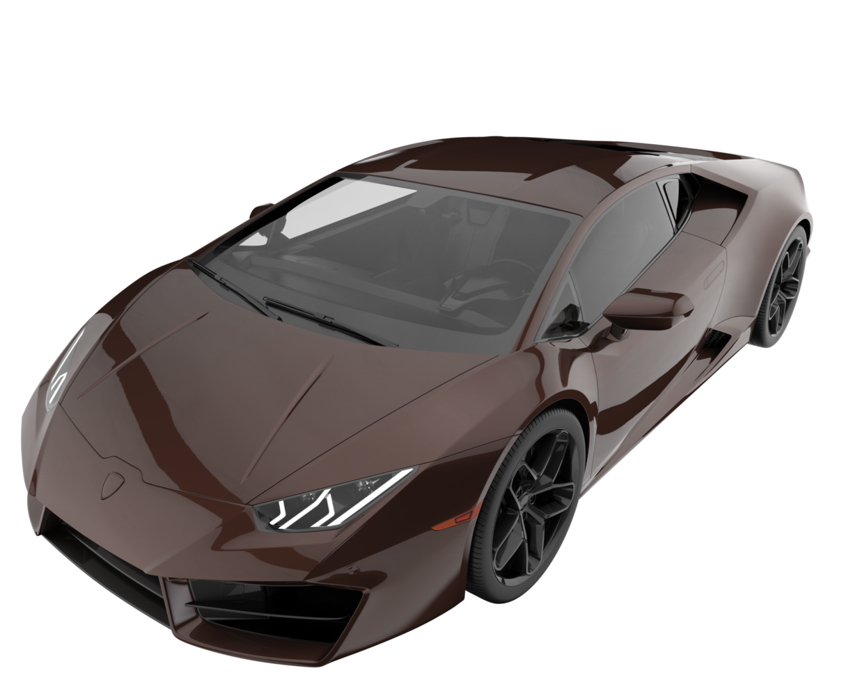 Sport car isolated on transparent background. 3d rendering - illustration png