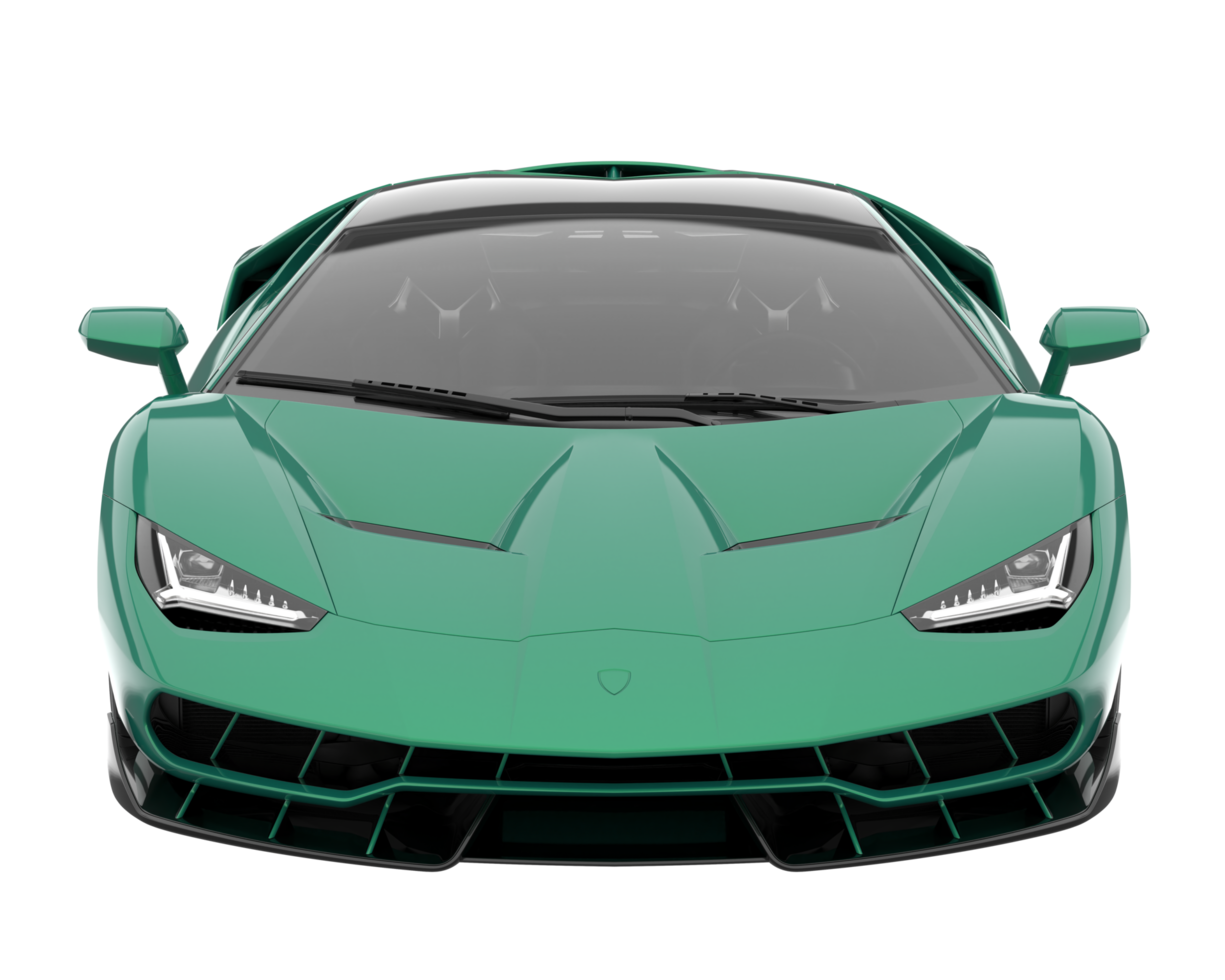 Sport car isolated on transparent background. 3d rendering - illustration png