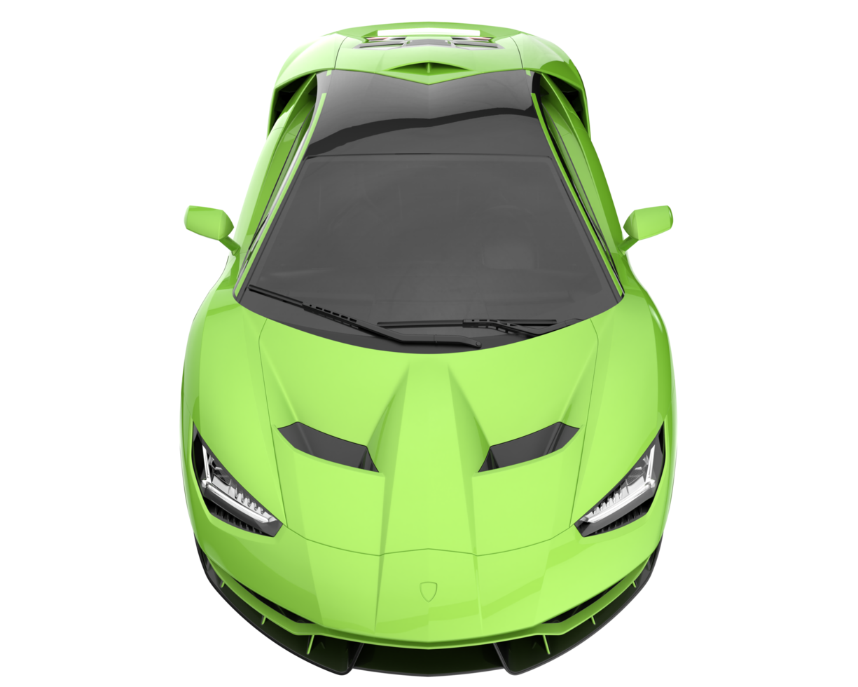 Sport car isolated on transparent background. 3d rendering - illustration png