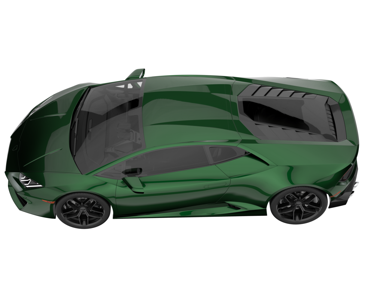 Sport car isolated on transparent background. 3d rendering - illustration png