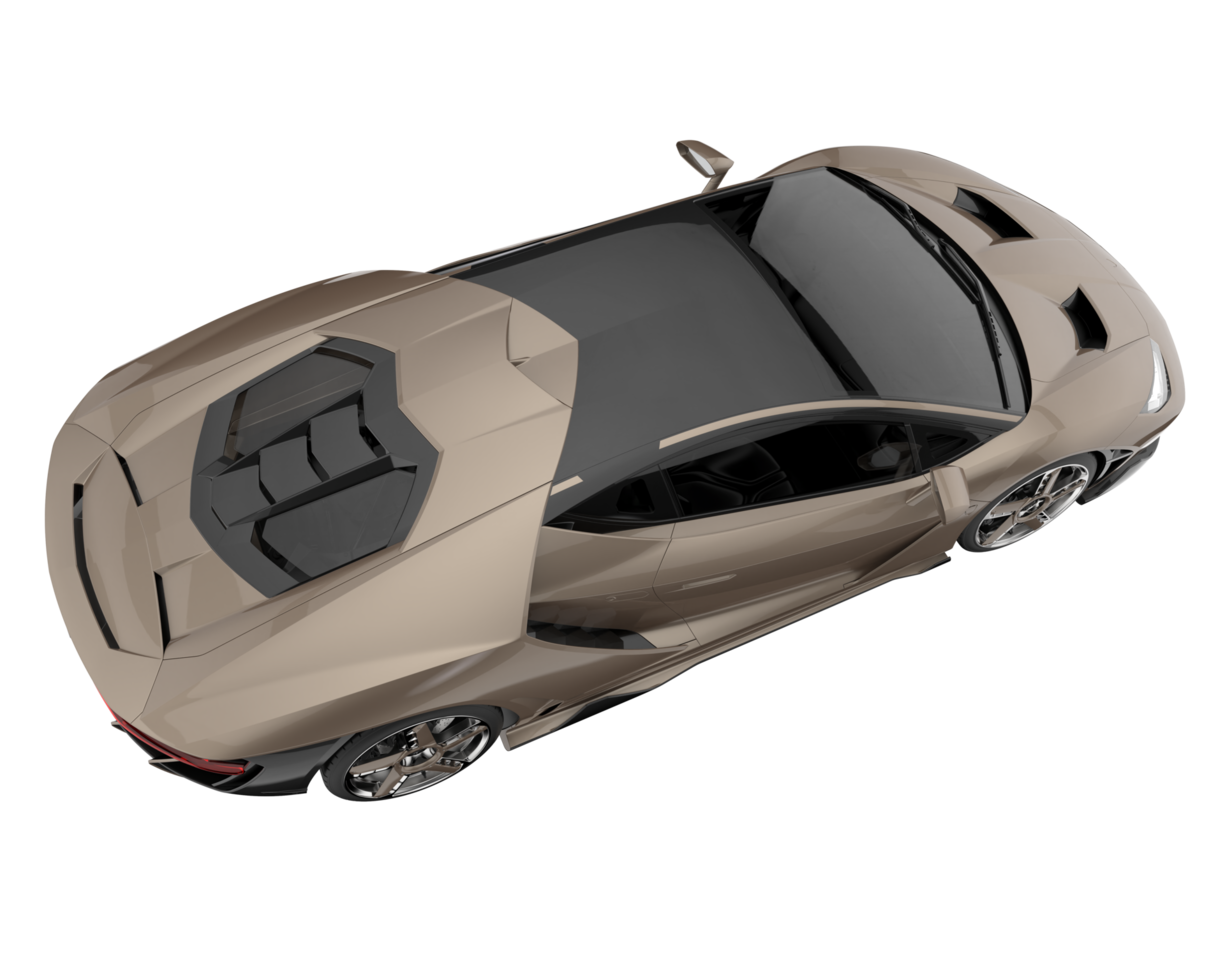 Sport car isolated on transparent background. 3d rendering - illustration png