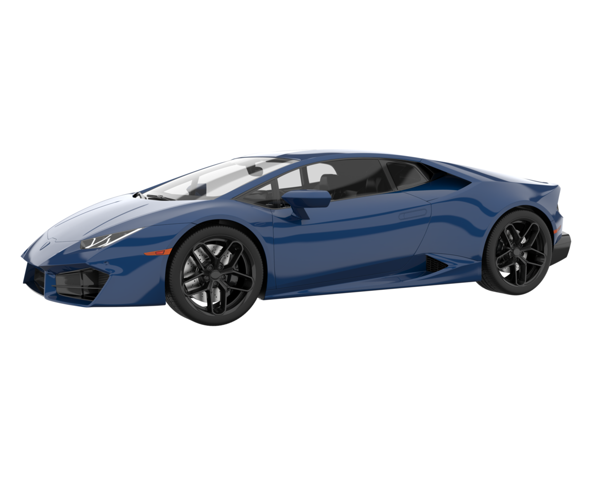 Sport car isolated on transparent background. 3d rendering - illustration png