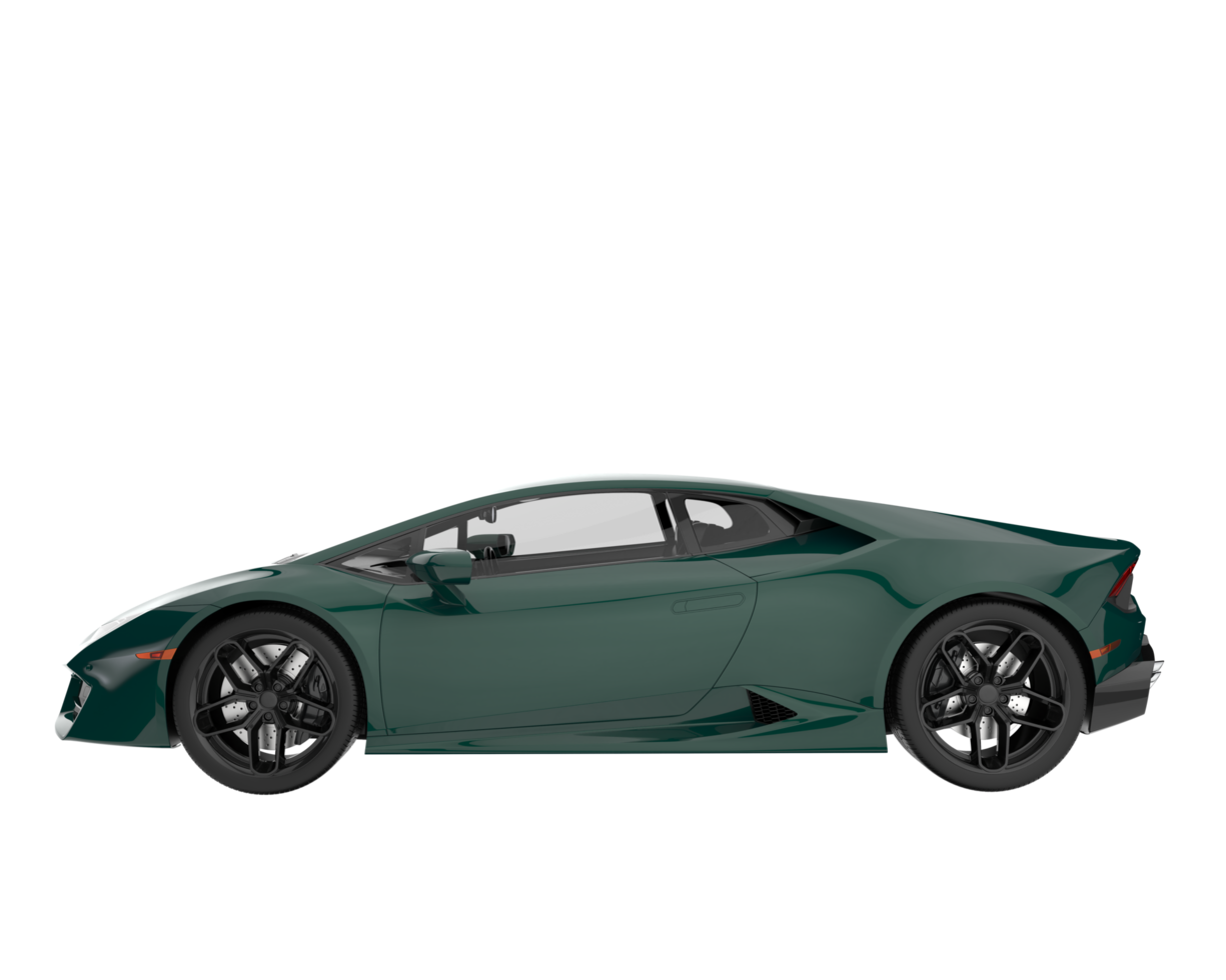 Sport car isolated on transparent background. 3d rendering - illustration png