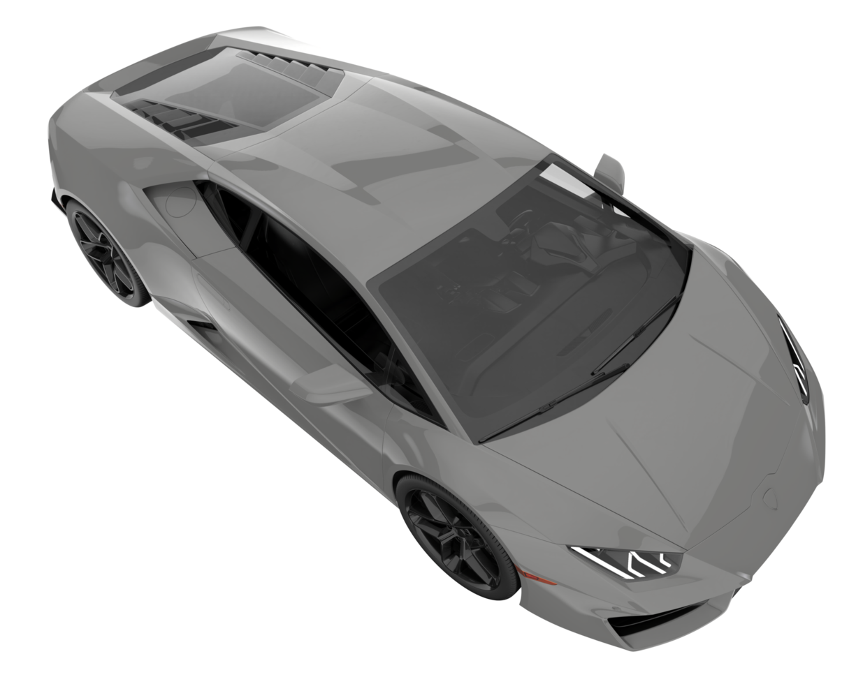 Sport car isolated on transparent background. 3d rendering - illustration png