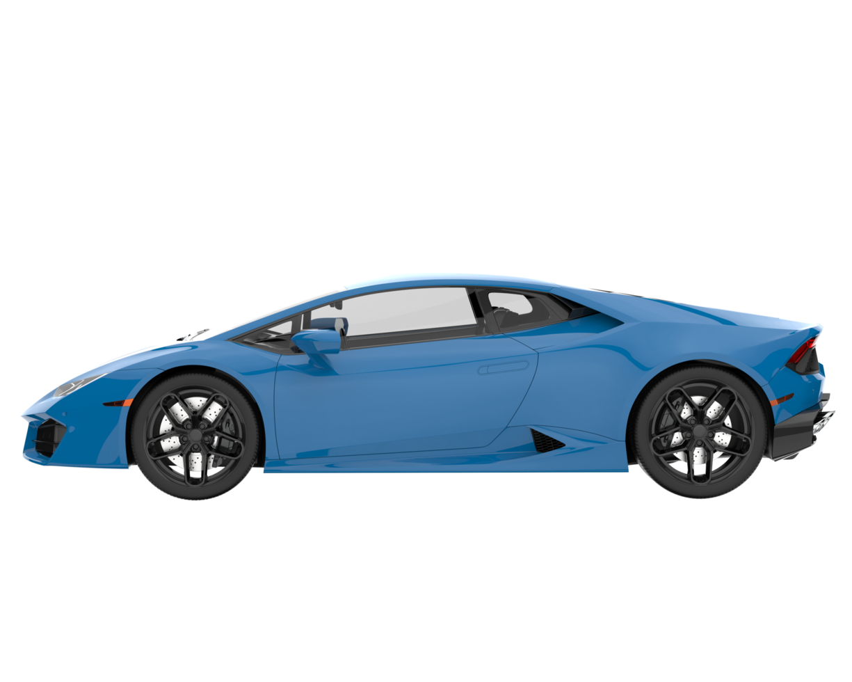 Sport car isolated on transparent background. 3d rendering - illustration png
