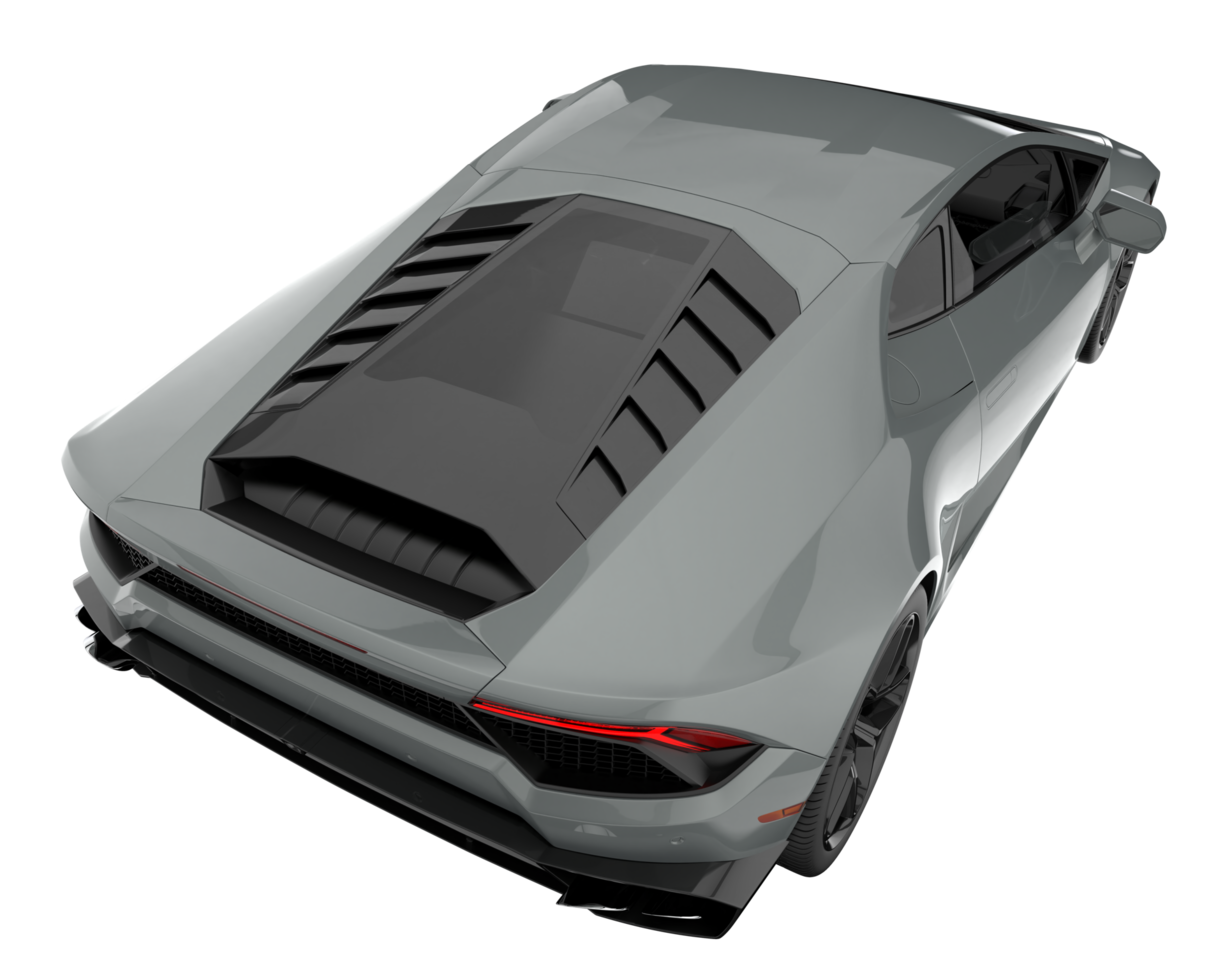 Sport car isolated on transparent background. 3d rendering - illustration png