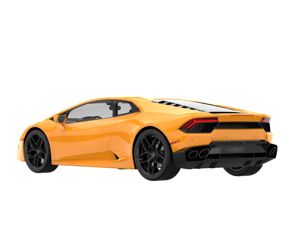 Sport car isolated on transparent background. 3d rendering - illustration png