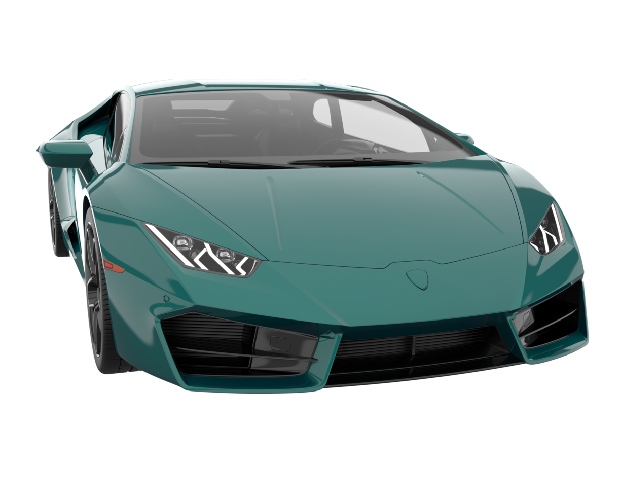 Sport car isolated on transparent background. 3d rendering - illustration png