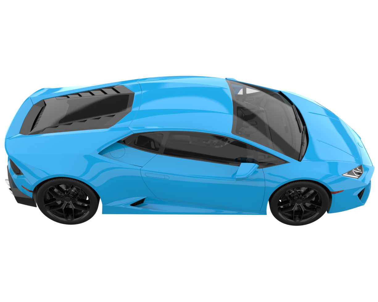 Sport car isolated on transparent background. 3d rendering - illustration png