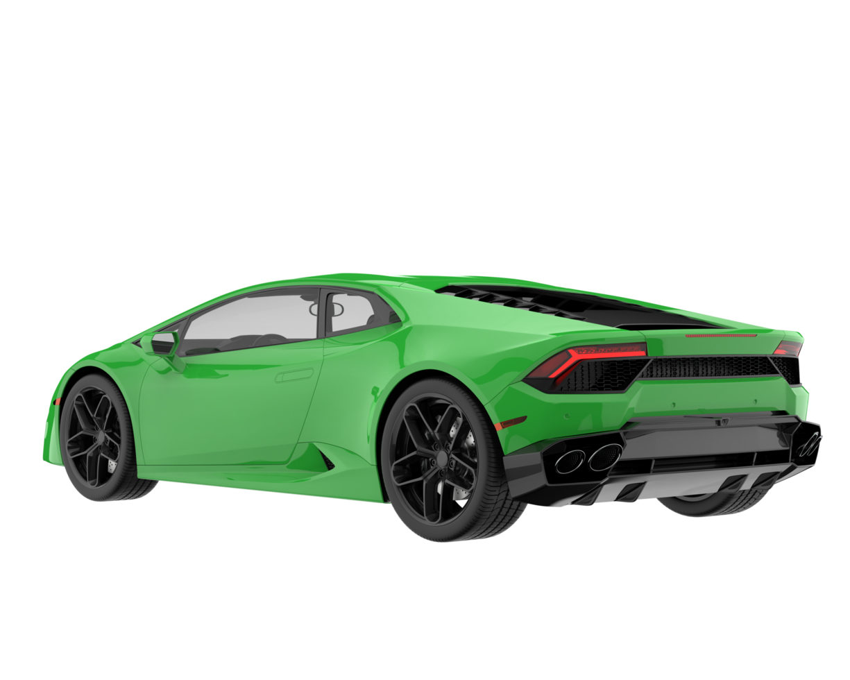 Sport car isolated on transparent background. 3d rendering - illustration png