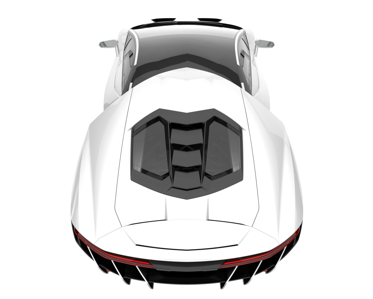 Sport car isolated on transparent background. 3d rendering - illustration png