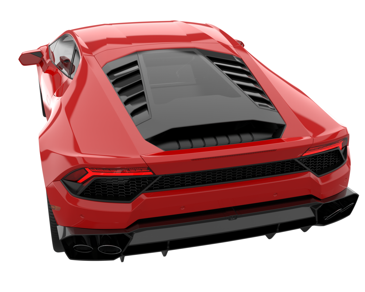 Sport car isolated on transparent background. 3d rendering - illustration png