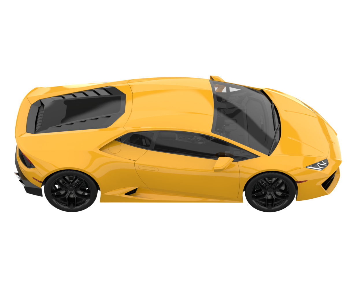 Sport car isolated on transparent background. 3d rendering - illustration png