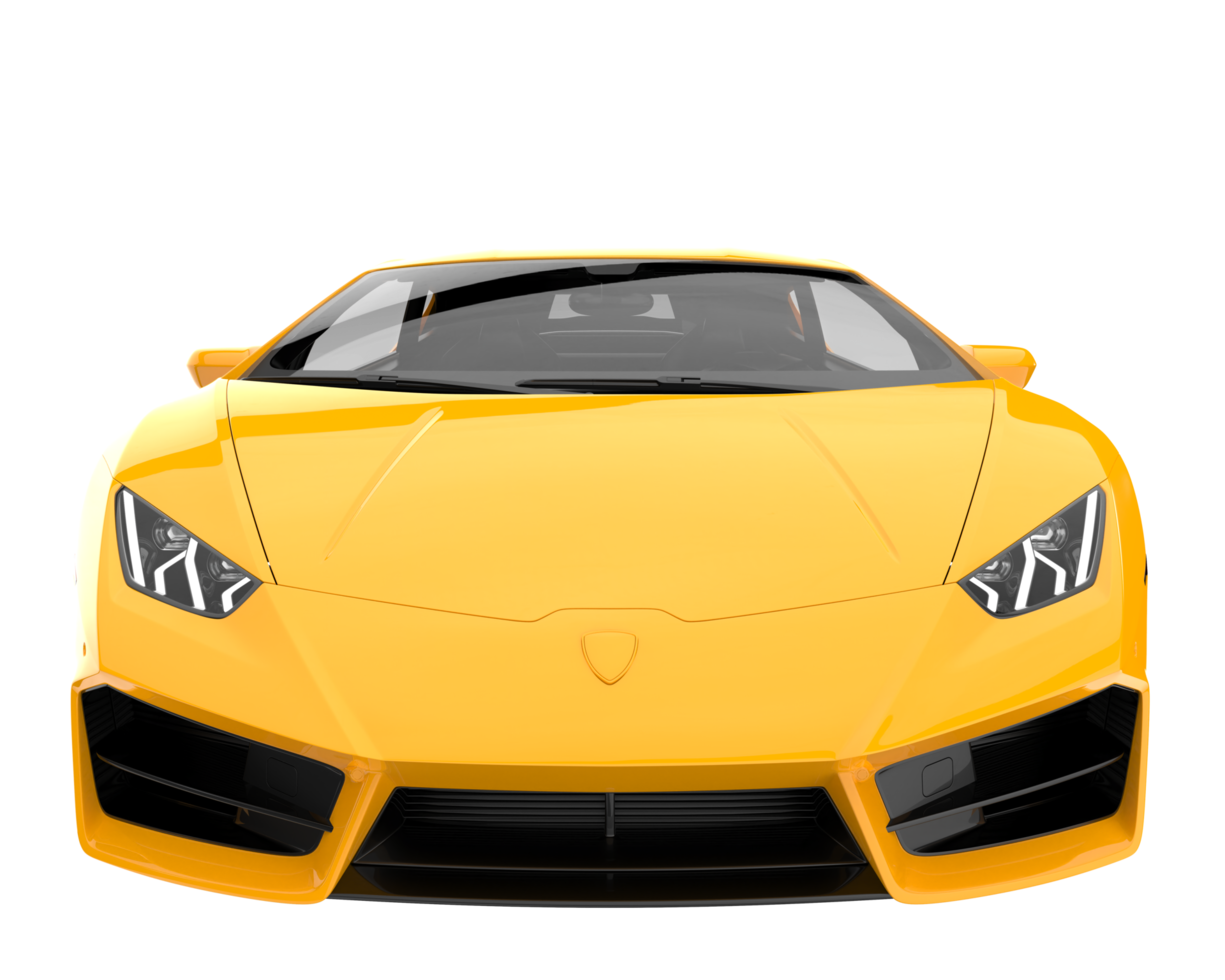 Sport car isolated on transparent background. 3d rendering - illustration png