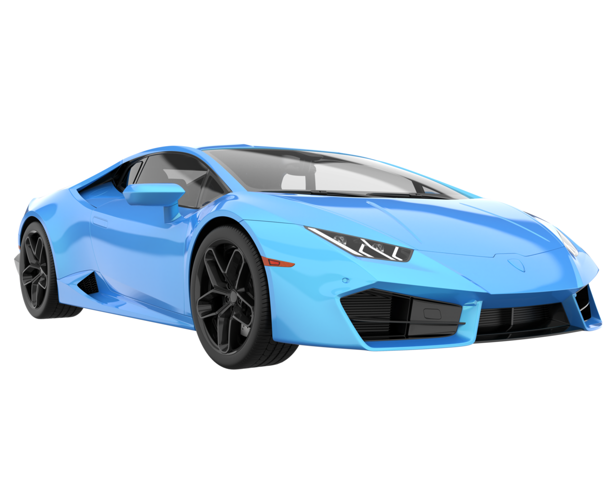 Sport car isolated on transparent background. 3d rendering - illustration png