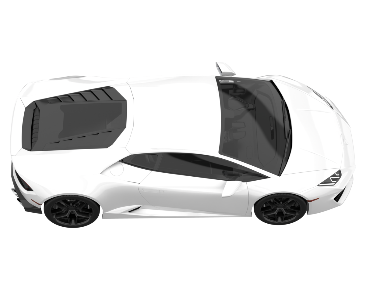 Sport car isolated on transparent background. 3d rendering - illustration png