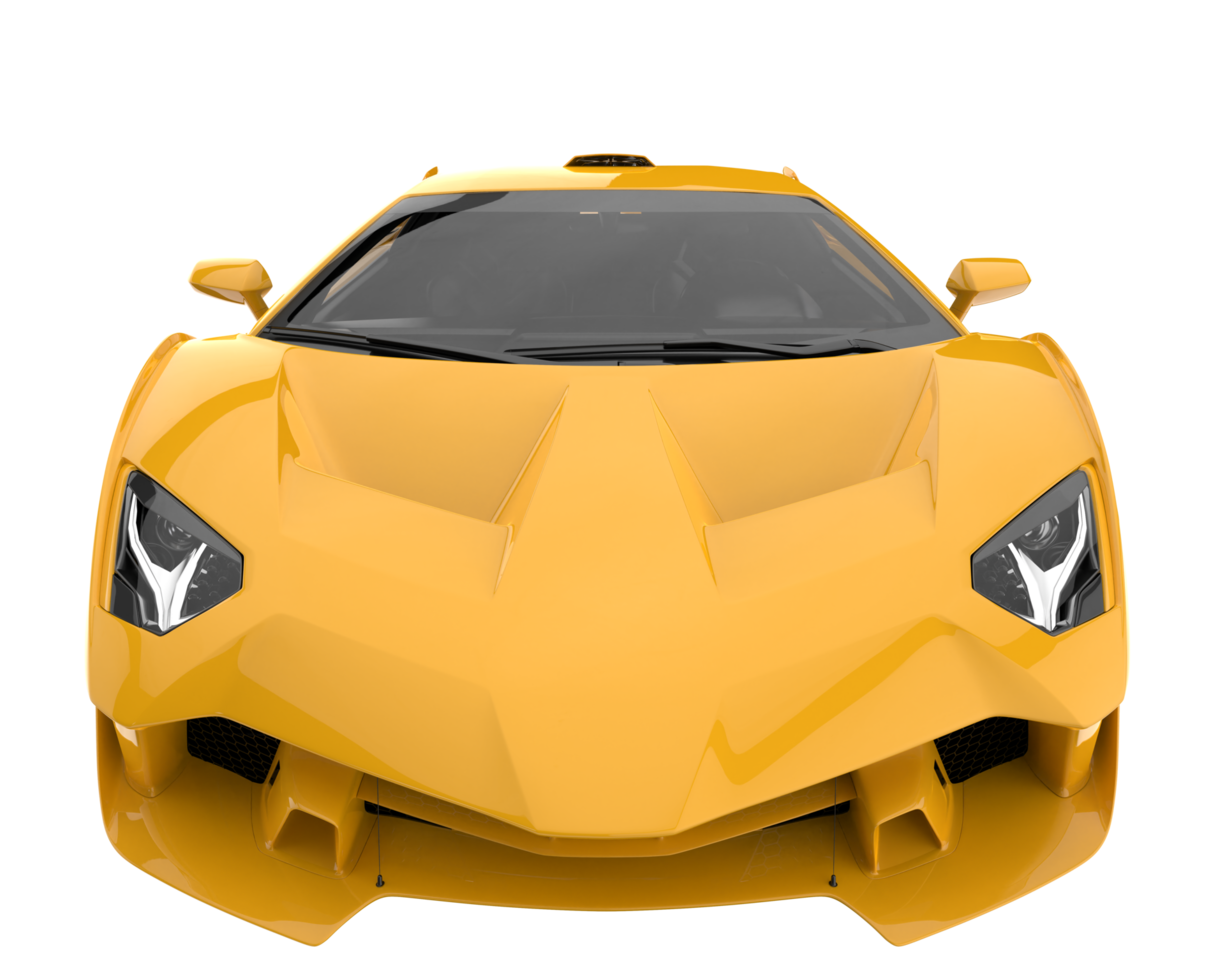 Sport car isolated on transparent background. 3d rendering - illustration png