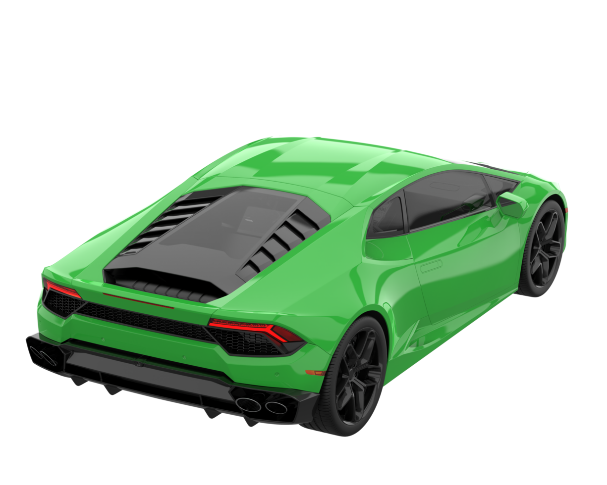 Sport car isolated on transparent background. 3d rendering - illustration png