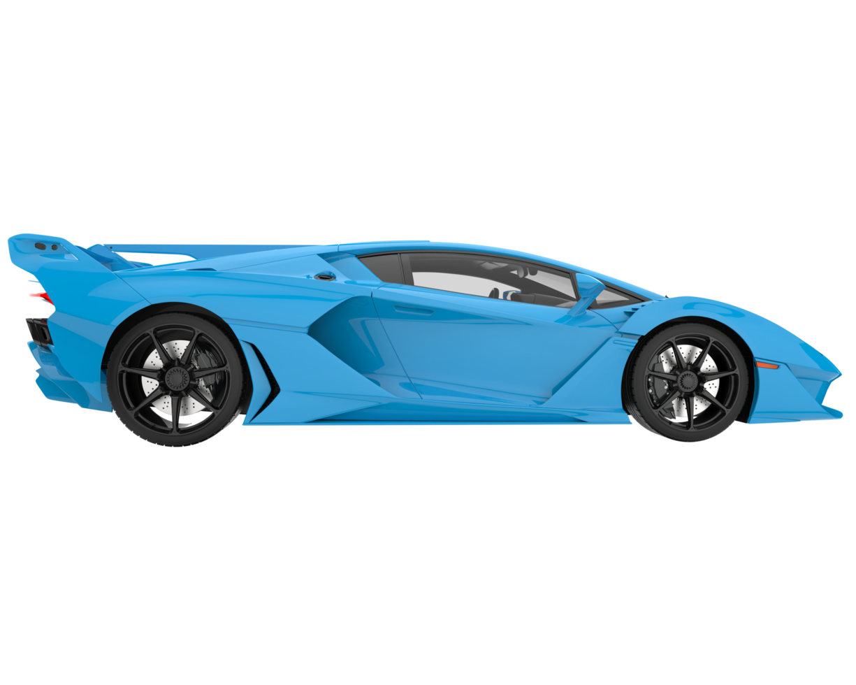 Sport car isolated on transparent background. 3d rendering - illustration png